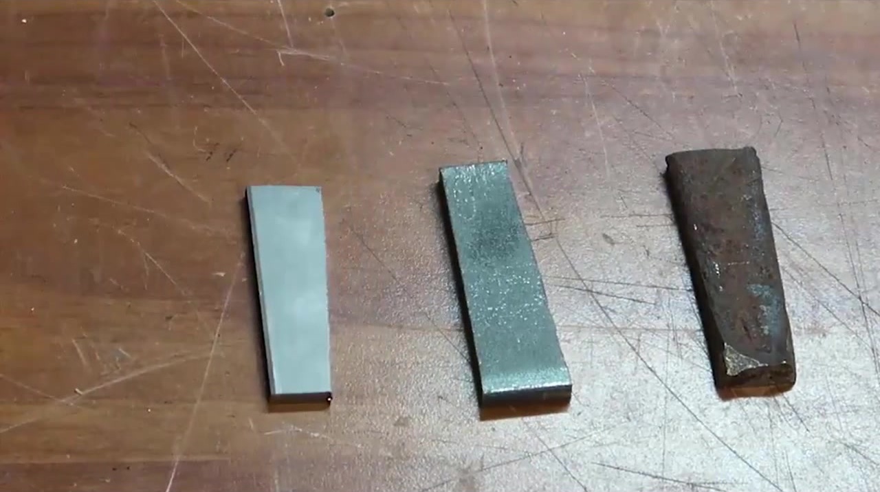 撿到的一塊特殊鋼,清理干凈看看結(jié)構(gòu)有什么不同